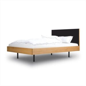 BARTMANN Unidorm Classic - Holzbett aus Eiche mit Kopfteil aus Linoleum - Betten & Zubehör | Nachhaltige Produkte