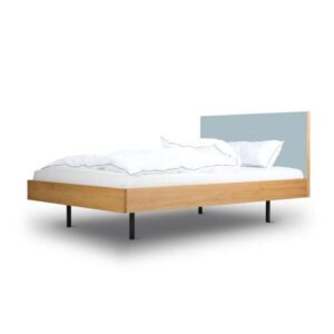 BARTMANN Unidorm Classic - Holzbett aus Eiche mit Kopfteil aus Linoleum - Betten & Zubehör | Nachhaltige Produkte