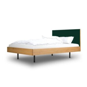 BARTMANN Unidorm Classic - Holzbett aus Eiche mit Kopfteil aus Linoleum - Betten & Zubehör | Nachhaltige Produkte