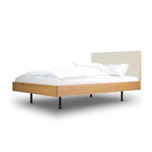 BARTMANN Unidorm Classic - Holzbett aus Eiche mit Kopfteil aus Linoleum - Betten & Zubehör | Nachhaltige Produkte