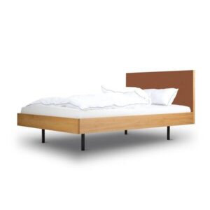 BARTMANN Unidorm Classic - Holzbett aus Eiche mit Kopfteil aus Linoleum - Betten & Zubehör | Nachhaltige Produkte