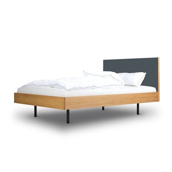 BARTMANN Unidorm Classic - Holzbett aus Eiche mit Kopfteil aus Linoleum - Betten & Zubehör | Nachhaltige Produkte