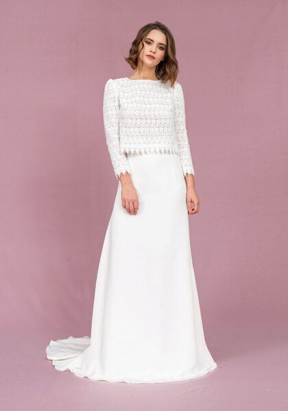Atelier SNOW Zweiteiliges Brautkleid Aster-Heather - Kleider | Nachhaltige Produkte