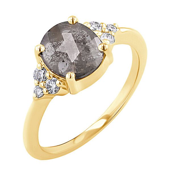 Eppi Ring mit Salt and Pepper Diamant Agathe - Ringe | Nachhaltige Produkte