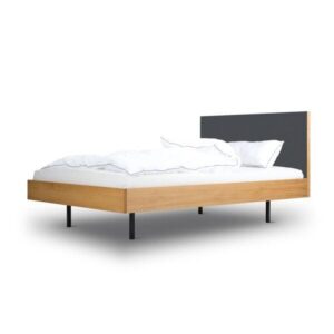 BARTMANN Unidorm Classic - Holzbett aus Eiche mit Kopfteil aus Linoleum - Betten & Zubehör | Nachhaltige Produkte