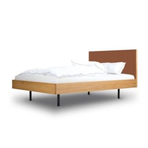 BARTMANN Unidorm Classic - Holzbett aus Eiche mit Kopfteil aus Linoleum - Betten & Zubehör | Nachhaltige Produkte