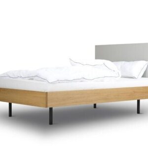 BARTMANN Unidorm Classic - Holzbett aus Eiche mit Kopfteil aus Linoleum - Betten & Zubehör | Nachhaltige Produkte
