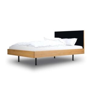 BARTMANN Unidorm Classic - Holzbett aus Eiche mit Kopfteil aus Linoleum - Betten & Zubehör | Nachhaltige Produkte