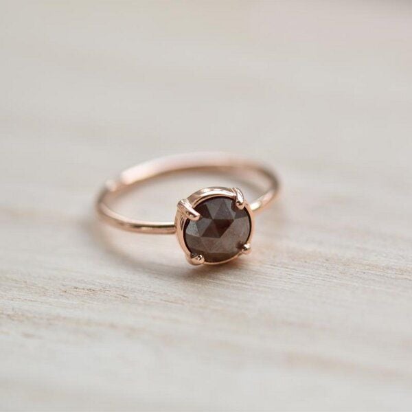 Eppi Goldener Ring mit Diamant im Rosenschliff Vertius - Ringe | Nachhaltige Produkte