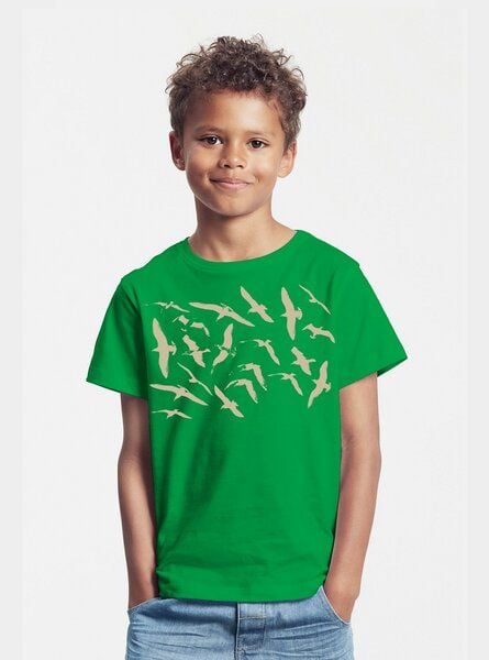 Peaces.bio - handbedruckte Biomode Bio-Kinder T-Shirt Möwen - Shirts & Tops | Bio
