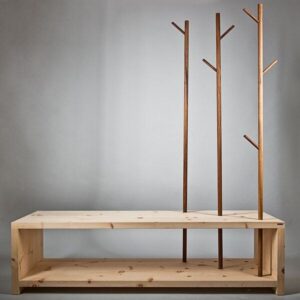 4betterdays Garderobe im Cross Country Style aus Zirbenholz 150x50x45 cm - Garderoben | Nachhaltige Produkte