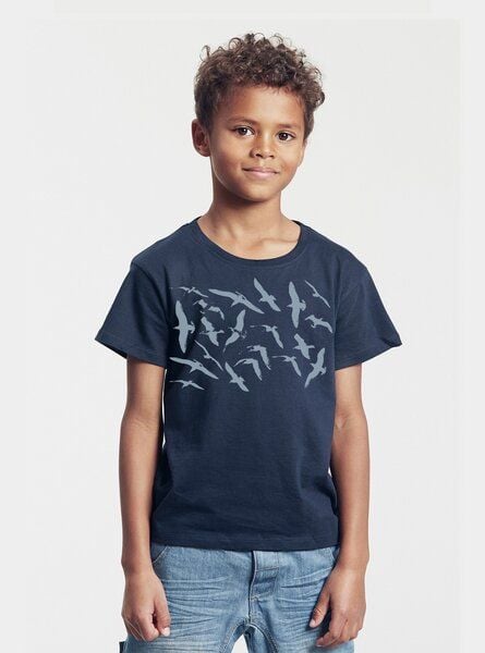Peaces.bio - handbedruckte Biomode Bio-Kinder T-Shirt Möwen - Shirts & Tops | Bio