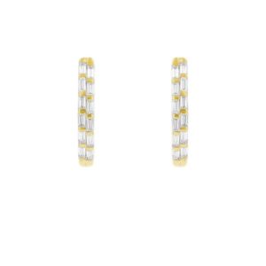 Eppi Runde Ohrringe mit Lab Grown Diamanten in Baguette-Form Hamish - Ohrringe | Nachhaltige Produkte