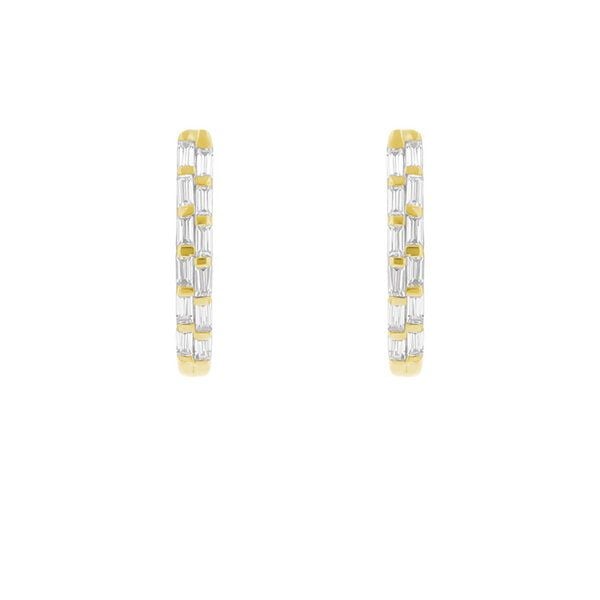 Eppi Runde Ohrringe mit Lab Grown Diamanten in Baguette-Form Hamish - Ohrringe | Nachhaltige Produkte