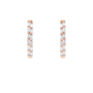 Eppi Runde Ohrringe mit Lab Grown Diamanten in Baguette-Form Hamish - Ohrringe | Nachhaltige Produkte