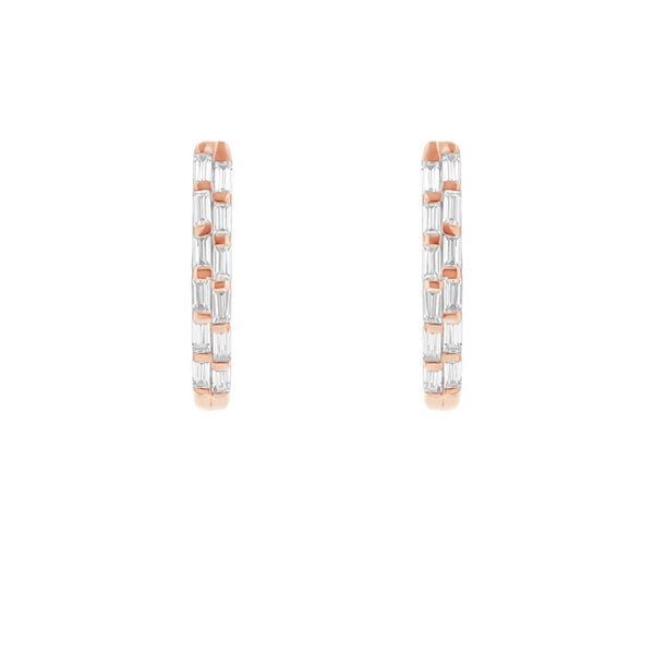Eppi Runde Ohrringe mit Lab Grown Diamanten in Baguette-Form Hamish - Ohrringe | Nachhaltige Produkte