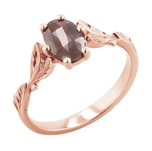 Eppi Goldener Ring / Salt and Pepper Diamanten / Dakota - Ringe | Nachhaltige Produkte