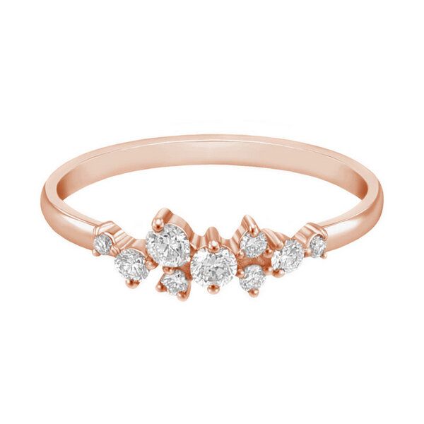Eppi Cluster Goldring mit Diamanten Isolde - Ringe | Nachhaltige Produkte