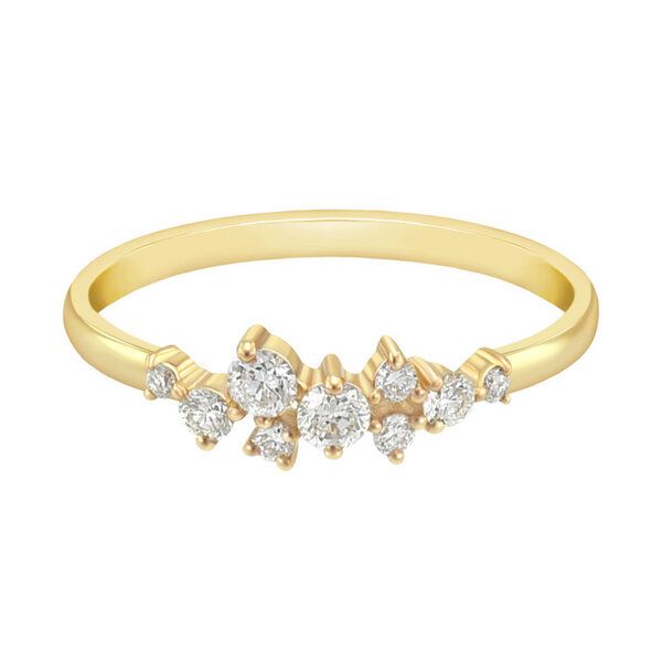 Eppi Cluster Goldring mit Diamanten Isolde - Ringe | Nachhaltige Produkte