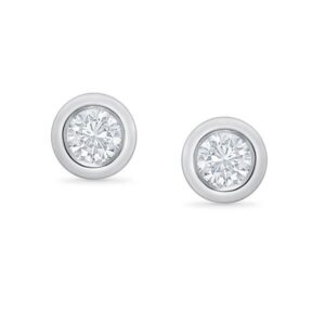 Eppi Bezelohrstecker aus Gold mit 0.3ct synthetischen Diamanten Viorica - Ohrringe | Nachhaltige Produkte