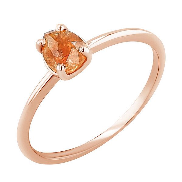 Eppi Goldener Ring mit Salt and Pepper Diamant in Birnenform Lorelei - Schmuck | Nachhaltige Produkte