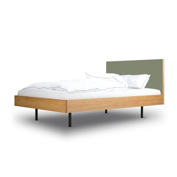 BARTMANN Unidorm Classic - Holzbett aus Eiche mit Kopfteil aus Linoleum - Betten & Zubehör | Nachhaltige Produkte