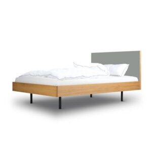 BARTMANN Unidorm Classic - Holzbett aus Eiche mit Kopfteil aus Linoleum - Betten & Zubehör | Nachhaltige Produkte