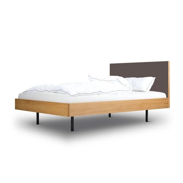 BARTMANN Unidorm Classic - Holzbett aus Eiche mit Kopfteil aus Linoleum - Betten & Zubehör | Nachhaltige Produkte