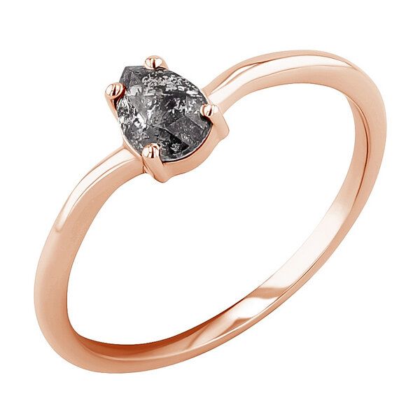Eppi Verlobungsring mit Salt and Pepper Diamant in Birmenform Roisin - Schmuck | Nachhaltige Produkte