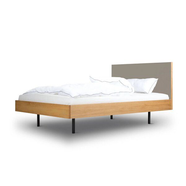 BARTMANN Unidorm Classic - Holzbett aus Eiche mit Kopfteil aus Linoleum - Betten & Zubehör | Nachhaltige Produkte