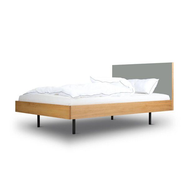 BARTMANN Unidorm Classic - Holzbett aus Eiche mit Kopfteil aus Linoleum - Betten & Zubehör | Nachhaltige Produkte