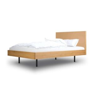 BARTMANN Unidorm Classic - Holzbett aus Eiche mit Kopfteil aus Linoleum - Betten & Zubehör | Nachhaltige Produkte