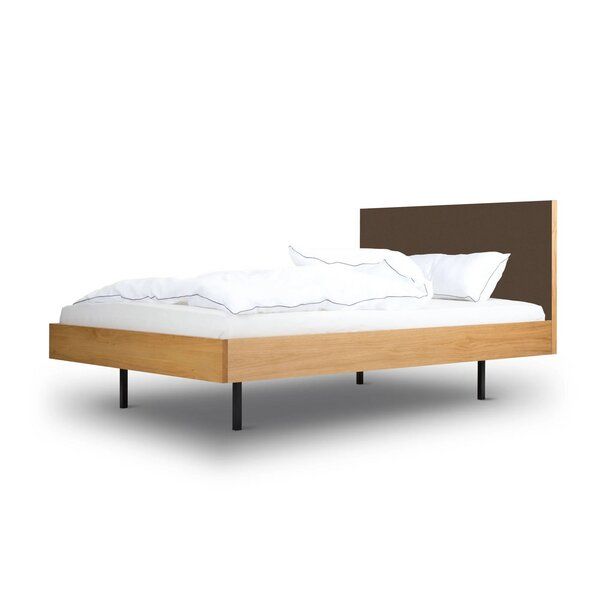 BARTMANN Unidorm Classic - Holzbett aus Eiche mit Kopfteil aus Linoleum - Betten & Zubehör | Nachhaltige Produkte