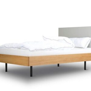 BARTMANN Unidorm Classic - Holzbett aus Eiche mit Kopfteil aus Linoleum - Betten & Zubehör | Nachhaltige Produkte