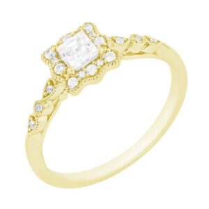 Eppi Vintage-Ring mit glänzenden Diamanten Venera - Ringe | Nachhaltige Produkte
