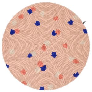 myfelt Terra Filzkugelteppich rund, 100% Schurwolle