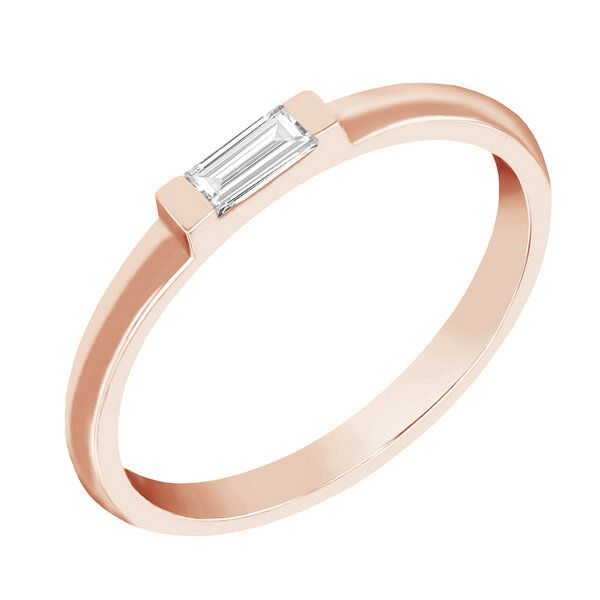Eppi Ring mit einem Diamanten in Baguette-Form Xenia - Ringe | Nachhaltige Produkte