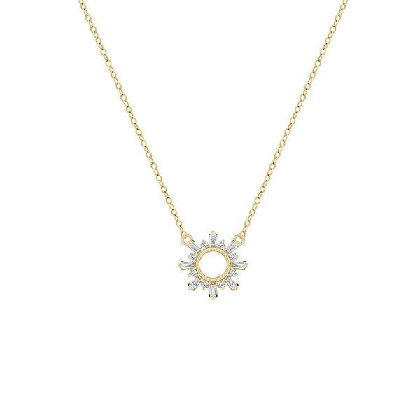 Eppi Kette mit Synthetischen Baguette und Round Diamanten Caibre - Halsketten | Nachhaltige Produkte