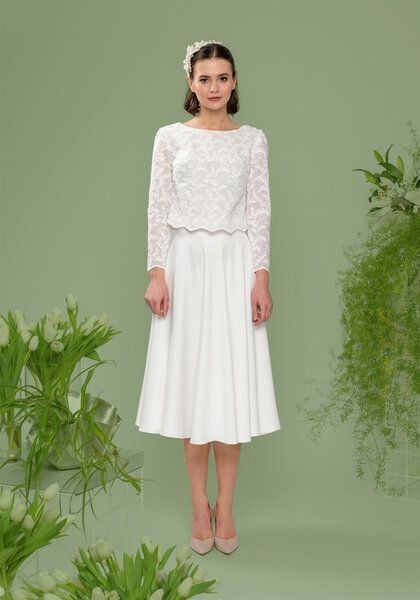Atelier SNOW Zweiteiliges Brautkleid Langarm Top Lily-Alyssien - Kleider | Nachhaltige Produkte