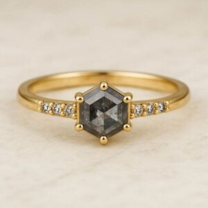 Spirit of Island Gold Ring | Diamant Hexagon - Ringe | Nachhaltige Produkte