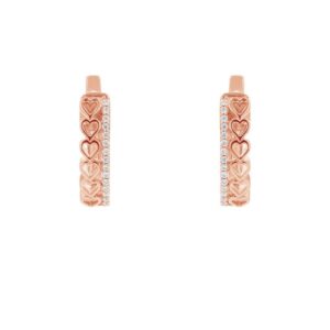 Eppi Runde Ohrringe mit Lab Grown Diamanten und Herzen Emmalyn - Ohrringe | Nachhaltige Produkte