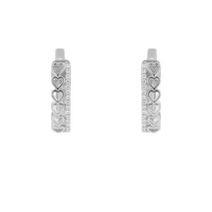 Eppi Runde Ohrringe mit Lab Grown Diamanten und Herzen Emmalyn - Ohrringe | Nachhaltige Produkte