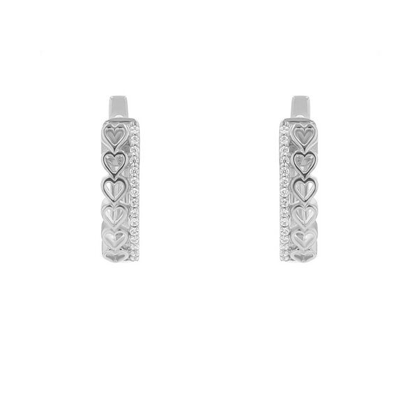 Eppi Runde Ohrringe mit Lab Grown Diamanten und Herzen Emmalyn - Ohrringe | Nachhaltige Produkte
