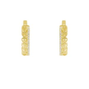 Eppi Runde Ohrringe mit Lab Grown Diamanten und Herzen Emmalyn - Ohrringe | Nachhaltige Produkte