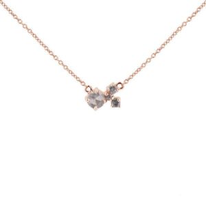Eppi Cluster-Kette mit Salt and Pepper Diamanten Millie - Halsketten | Nachhaltige Produkte