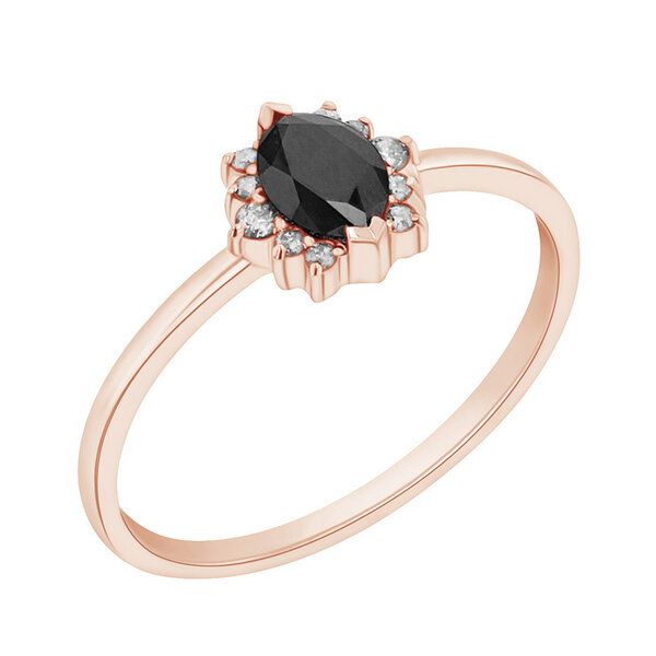 Eppi Verlobungsring mit schwarzem Marquise Diamanten Mya - Ringe | Nachhaltige Produkte
